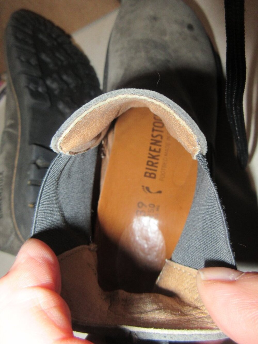 Birkenstock Stalon ll Chelsea gray Pull On Leather Boots Womens SZ 39 E 8 N - Picture 6 of 7